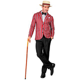 Gentleman using this wooden walking cane