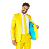 Yellow Suit mens costume jacket detail