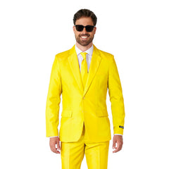 Yellow Suit mens costume with matching jacket trousers and tie