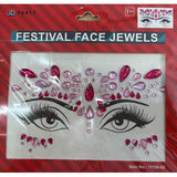Pink Diamante Face Jewels
