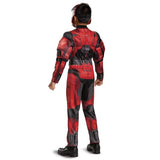 Halo Spartan 1 Keystone Red Classic Muscle Boys Costume