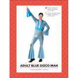 Adult Blue Disco Man Jumpsuit