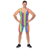 Adult Rainbow Stripe Unitard