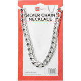 Rapper Large Silver Link Chain Necklace