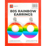 80s Neon Rainbow Earrings