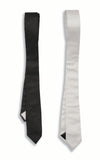 50's Skinny Tie-Black/White