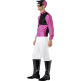 Mens Jockey Costume - Black & Pink