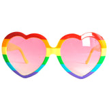 Party Glasses Rainbow Hearts