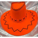 Fluro Cowboy Hat - Orange