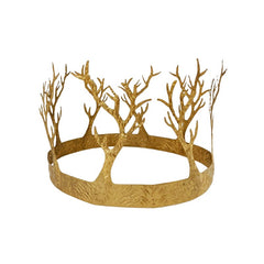 Metal fantasy forest crown, light weight looks like tree branches, adult size.