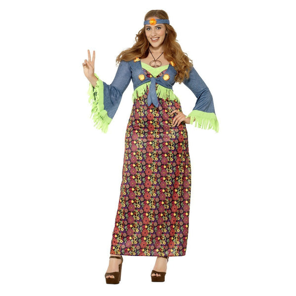 Curves Hippy Lady Costume