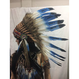 Blue Tipped Feather Headdress