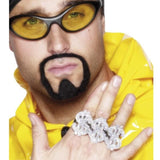 3 in one $ rapper ring, mens size.