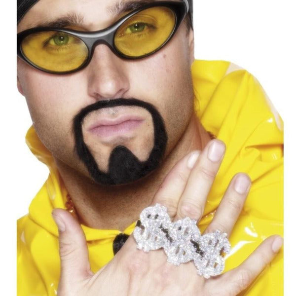 3 in one $ rapper ring, mens size.