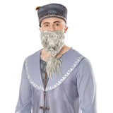 dumbledore costume for adults, digitally printed robe, hat plus beard.