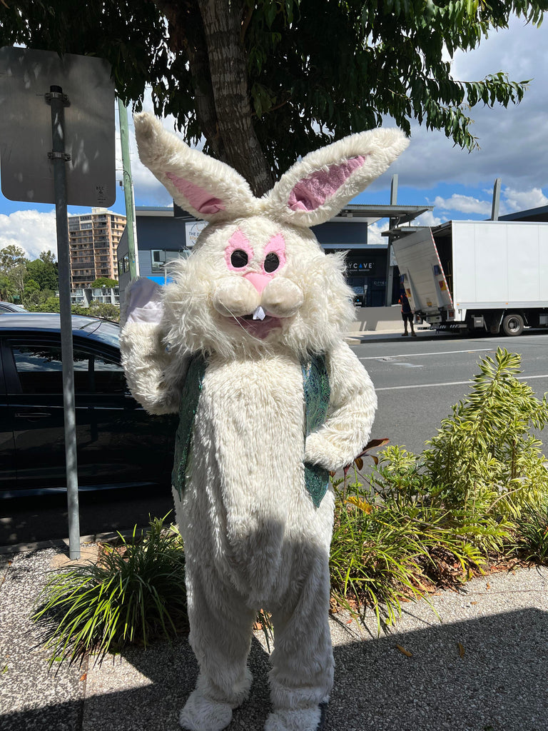 Mascot Easter Bunny Costume Hire Cracker Jack Costumes Brisbane