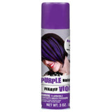 purple hair spray.
