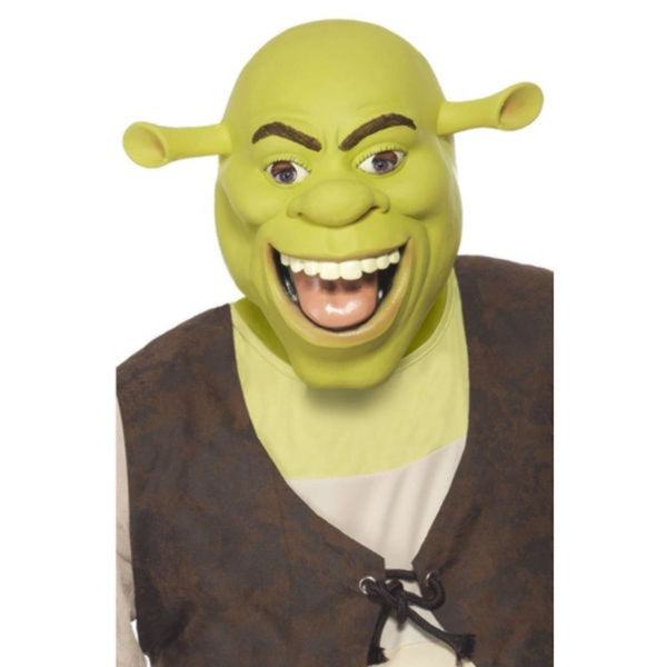 shrek latex mask, full mask.