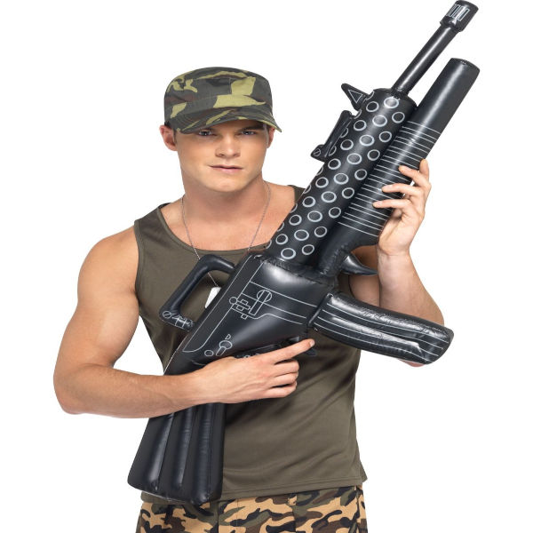 Inflatable Machine Gun – Cracker Jack Costumes Brisbane