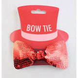 Red Sequin Bow Tie