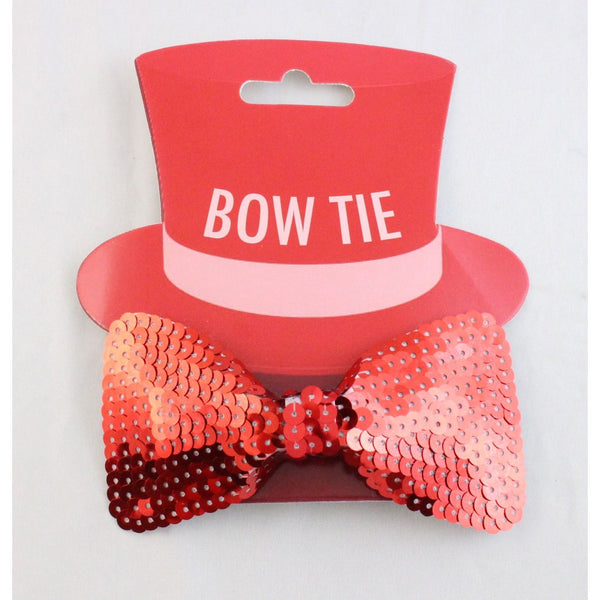 Red Sequin Bow Tie