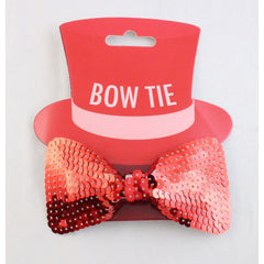 Red Sequin Bow Tie