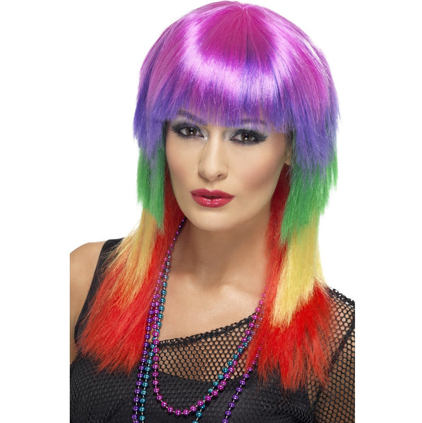 Rainbow Rocker Wig