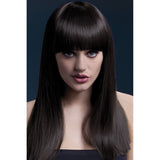 Brown Long Blunt Cut with Fringe Fever Wig - Alexia