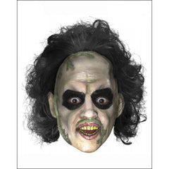 Beetlejuice 3/4 Vinyl Mask w/Hair-Adult