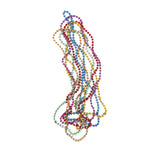 80's Rainbow Beads 6 Strands
