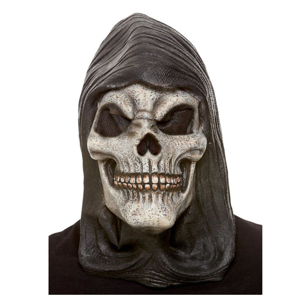 Grim Reaper Hooded Skeleton Latex Mask