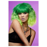 Manic Panic Venus Envy Trash Goddess wig, green ombre wig with crinkle style, heat resistant.