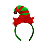 Striped Mini Elf Hat on Headband