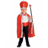 Child King Robe & Crown Set - Red