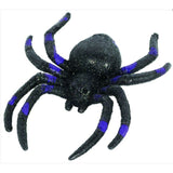 cemetery glitter spider with blue accents.