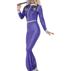 70s Dancing Queen Purple Jumpsuit Costume