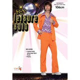 70s Leisure Suit - Orange - Dr Toms.
