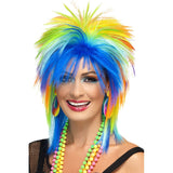 80s Rainbow Punk Wig