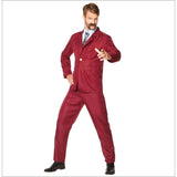 Burgundy Newsreader Suit