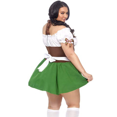 Ladies Plus Oktoberfest Gretchen Costume by Leg Avenue