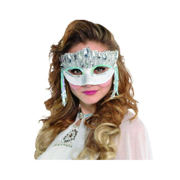Crystal Sparkle Face Mask with diamontaes and sequins.