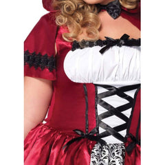 Plus Size Gothic Red Riding Hood Costume for Women by Leg Avenue – Front View
