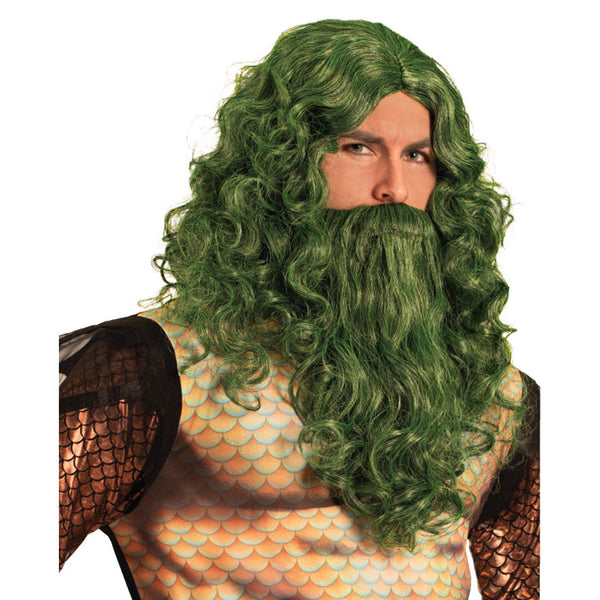 Evil King Neptune Adult Wig and Beard
