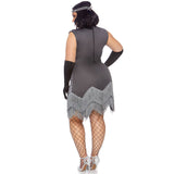 Roaring Roxy Flapper Plus Ladies Costume by Leg Avenue