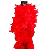 Plush Feather Boa - Red