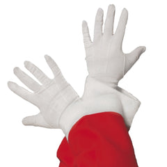 Santa White Gloves – Men’s Short Costume Gloves