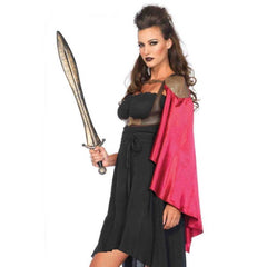 Warrior Costume Vest with Satin Cape
