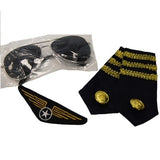 Aviator Kit - Glasses, Epelets & Badge
