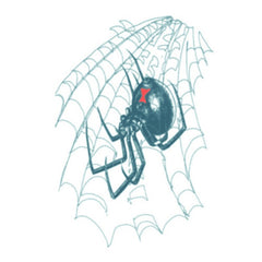 Tinsley Temporary Tattoo - Biker Widow spider.