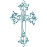 Tinsley Temp Tattoo - Biker Cross in celtic design.